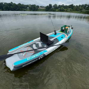 เรือยางแบบใหม่ ดีไซน์สองห้องลม รับน้ำหนักได้ 600 ปอนด์ บอร์ดพายตกปลาแบบเป่าลม บอร์ดยืนพายแบบเป่าลม พร้อมอุปกรณ์เสริม - Product Image 1