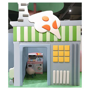 Comercial Pretend <span class=keywords><strong>City</strong></span> <span class=keywords><strong>Town</strong></span> Playhouse Casa para niños pequeños Área de juegos interior Niños Soft Kids Indoor Playground Soft Play - Product Image 3