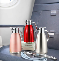 Carafe isotherme en acier inoxydable 304 pour café européen, bouilloire à eau pour fêtes, cadeau domestique avec impression personnalisée