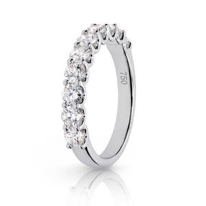 18K White/Yellow/Rose Gold Lab Diamond Ring - Product Image 4