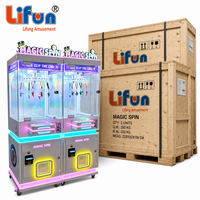 Lifun Lucky Magic Spin 30 Clips Machine Arcade Distributeur de Jouets en Métal et Plastique à Monnayeur pour Prix, Version Anglaise, 6+ Ans