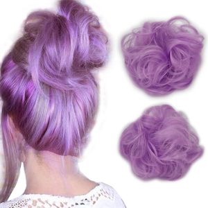 FQ001 ที่ม้วนผมสีม่วงพร้อมยางยืดที่แข็งแรงสำหรับผมทรงบันแบบธรรมชาติ สไตล์ยุโรปและอเมริกาแบบสบายๆ K Silk P Silk - Product Image 2