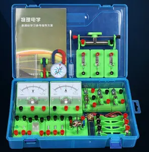 La scatola di esperimento di elettricità delle scuole superiori medie imposta l'esperimento di fisica dell'attrezzatura del circuito di elettromagnetismo