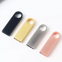 Flashdisk USB Logam Kartu Memori U Disk LOGO Flash Drive Hard Drive Pen Drive 4GB 8GB 16GB 32GB 64GB 128GB Kantor Kapasitas Penuh