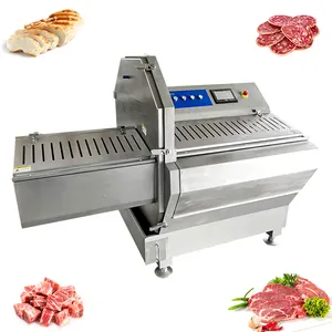 Frozen Cheese Pigs Cows Sheep Fish Sausage Automatic Frozen Meat Slicer