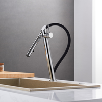 Robinet de cuisine moderne de luxe à col de cygne en laiton massif sans plomb avec nouveau design italien Robinet d'évier de cuisine UPC