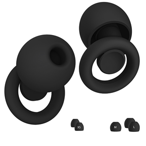 ที่อุดหูป้องกันเสียงรบกวนแบบซิลิโคน ABS ใช้ซ้ำได้ 4 ขนาด สำหรับการนอนหลับและป้องกันการได้ยิน - Product Image 1