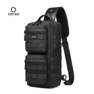 Ozuko – sac à bandoulière souple, sac à bandoulière, sac d'assaut, sac à dos rectangulaire pour l'extérieur, sac à dos pour cyclisme et randonnée, 9661