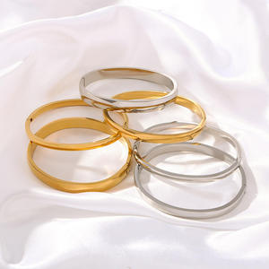 Pulsera de Acero Inoxidable Brillante de Alta Gama con Acabado al Vacío, Diseño Simple y Elegante, Novedad Transfronteriza de Gran Demanda - Product Image 4