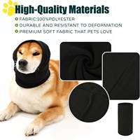 Cache-oreilles pour chien en polyester, anti-bruit, confortables, pour le soulagement du stress, épaissis, protection contre le froid et la chaleur en extérieur, couvre-oreilles, accessoires pour la tête