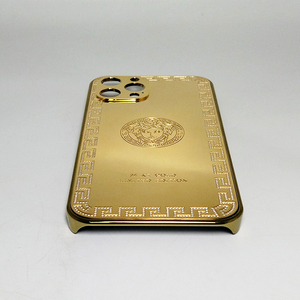 Chấp Nhận Tùy Chỉnh PC Dưới Với Kim Loại backplate Điện Thoại Bìa Handmade Kim Cương Máy Ảnh Lỗ Sang Trọng Bảo Vệ Trường Hợp Điện Thoại - Product Image 4