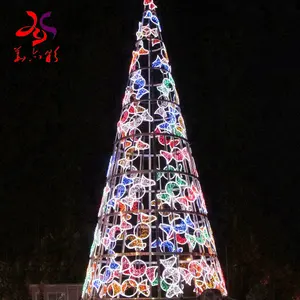 20 футов 30 футов 40 футов 50 футов индивидуальное гигантское Наружное освещение 3D светодиодное освещение для рождественской елки