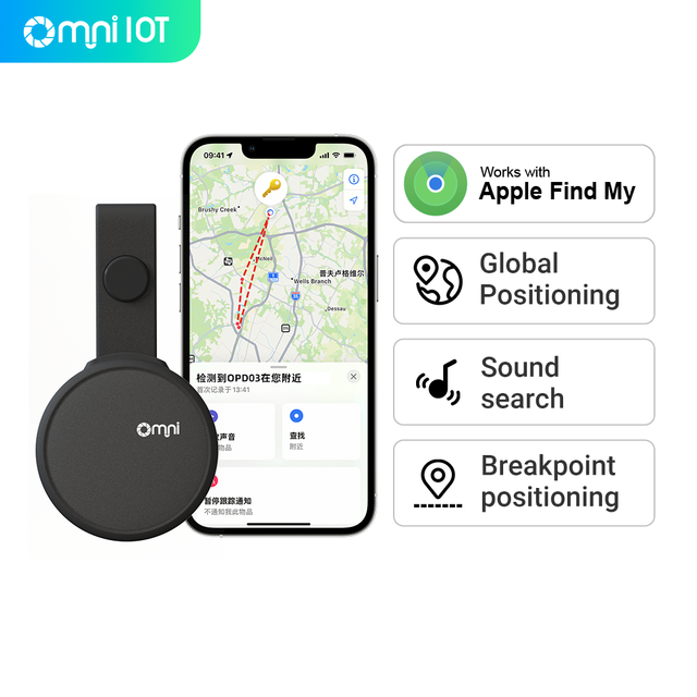 Airtag Waterproof Bluetooth Mini Anti Lost Alarm One-click Search Wallet Keys Finder