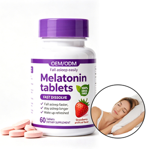 Comprimés de mélatonine à dissolution rapide OEM/ODM, saveur naturelle de fruits, pour troubles du sommeil et amélioration des rêves vifs chez l'adulte - Product Image 1