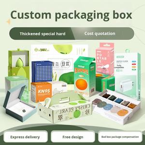 Caja de Embalaje de Cartón Corrugado Blanco Duro y Grueso Personalizada, Caja de Regalo Vacía con Doble Inserto y Impresión Offset - Product Image 5