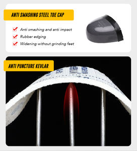 2025年OEM中国製高品質ファー付きワークブーツ、耐衝撃性マーティン風スチールトゥウィンターセーフティシューズ、男女兼用ラバーソール - Product Image 4