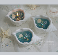 LunaLith Bougie d'Art Créative Personnalisée Coquillage pour Kit de Fabrication de Bougies et Parfums d'Intérieur Faits Main pour Entreprises