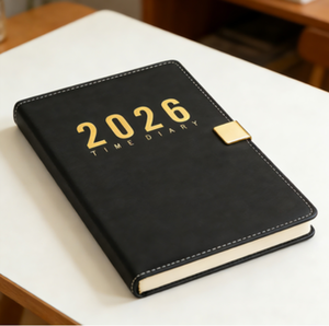 Agenda tamaño A5 con impresión de fechas diarias, semanales y mensuales, cubierta de cuero PU, agendas, diarios, cuadernos personalizados 2026 - Product Image 3