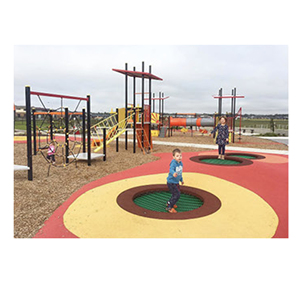 Zone de <span class=keywords><strong>trampoline</strong></span> extérieur avec trampolines enterrés sans équipement électrique - Product Image 4