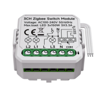 Module d'interrupteur intelligent Tuya Zigbee, relais intelligent, disjoncteur, contrôle intelligent de l'éclairage domestique