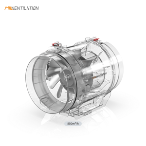 Ventilateur d'extraction de salle de bain à conduit flexible réversible en ligne de 900 m3/h, silencieux, à haut débit d'<span class=keywords><strong>air</strong></span>, 200 mm, ventilation forcée - Product Image 2