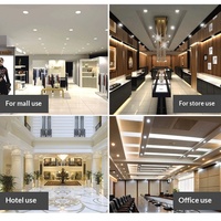 Nouveauté - Spot LED encastré au plafond en aluminium anti-éblouissement pour galerie d'art moderne, haute luminosité, design écologique