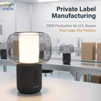 Lampe de bureau multifonctionnelle avec haut-parleur Hi-Fi et port de charge USB, lampe de table avec haut-parleur Bluetooth pour usage intérieur