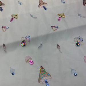 Lentejuelas bordadas de setas de dibujos animados en 3D para vestido de gasa Suiza tela de encaje de tul estilo Sexy para zapatos y bolsos de niñas - Product Image 6