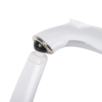 Lampe de table à col de cygne réglable pour salon de beauté, idéale pour le nail art, les extensions de cils, avec loupe et lumière LED