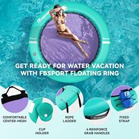 FBsport Plateforme Gonflable Géante Personnalisée pour Fêtes sur Yacht, Île Gonflable pour Piscine Océanique, Plateforme de Natation Gonflable