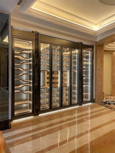 Oturma odası ve yemek için yüksek kaliteli Modern paslanmaz çelik şarap dolabı - Product Image 4