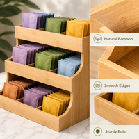 Étagère à épices en bambou naturel à 3 niveaux OEM/ODM, 9 compartiments, organisateur de cuisine en bois pour comptoir