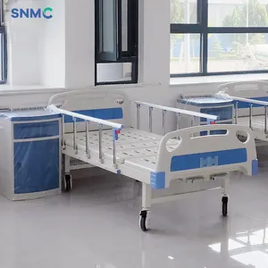 क्लिनिक के लिए रोगी देखभाल के लिए उच्च गुणवत्ता वाला मैनुअल रोगी नर्सिंग बिस्तर 2 फ़ंक्शन 2 क्रैंक अस्पताल बिस्तर