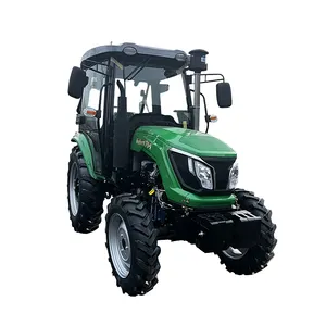 high ground clearance hig quality compact 70hp 4wd cheap agricultural wheel tractor with air conditioner cabin