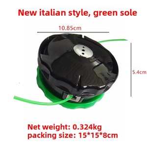 Cabezal de Recorte de Césped para Cortacésped a Batería, Alimentación Automática de Hilo sin Desmontaje, Base Negra/Verde, Estilo Italiano - Product Image 4