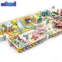 Miland - Équipement de terrain de jeux intérieur sur le thème des bonbons, terrain de jeux souple pour enfants, parc de jeux pour enfants, trampoline pour enfants