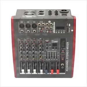 Профессиональный мощный микшер MX-502 4 каналов DJ консоль эффект звуковой микшер для домашней музыки караоке микшер усилитель