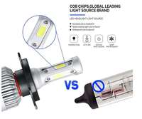 LELANPU Canbus 9007 H8 Phare auxiliaire, accessoires automobiles, D2R, phares tout-terrain, ampoules LED pour phares de voiture universels