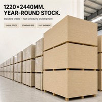 Panneau MDF brut de densité moyenne 2-25 mm, avec colle E0/E1/E2 en option, pour meubles, décoration et emballage