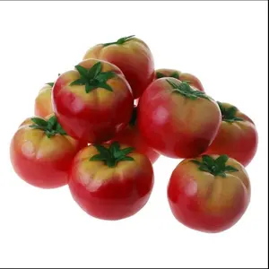 수제 토마토 실물 같은 시뮬레이션 인공 토마토 야채 플라스틱 가짜 과일 홈 파티 장식 사진 소품