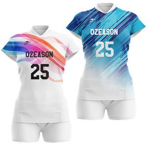 Grosir kain poliester seragam voli desain baru cetak sublimasi kaos voli sejuk - Product Image 2