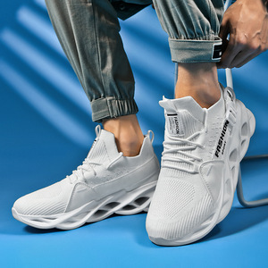 Baskets décontractées pour hommes, style chaussette, à enfiler, tendance printemps-automne, semelle lame, grandes tailles, pour couple, légères, respirantes, avec doublure en maille - Product Image 3