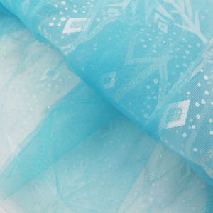 Falda Tutú de Tul Azul Brillante con Estampado de Copos de Nieve Inspirada en Frozen para Niñas, Disfraz de Ballet, Vestido de Fiesta Infantil - Product Image 4