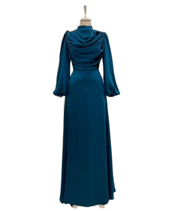 ชุดอาบายะห์ผู้หญิงคุณภาพสูง ผลิตจากโพลีเอสเตอร์ ดีไซน์แบบดั้งเดิมของชาวมุสลิม ระบายอากาศได้ดี ลายพิมพ์สวยงาม สไตล์ตะวันออกกลาง เหมาะสำหรับเดือนรอมฎอน - Product Image 1