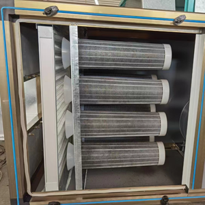 <span class=keywords><strong>Peinture</strong></span> en aérosol Filtre à charbon actif Moteur antidéflagrant Type de boîte Filtration d'échappement d'air HTFC Cabinet Ventilateur centrifuge - Product Image 3