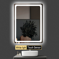 Espejo de Baño Comercial con Iluminación LED Inteligente, Impermeable, Antivaho, Retroiluminado, Regulable, con Control por Bluetooth
