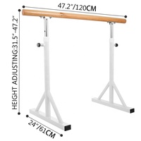 Barre de danse à support horizontal réglable et portable en gros Barre de ballet réglable pour danser