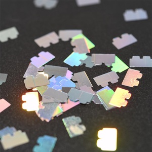 Bán buôn đầy màu sắc vật nuôi không thường xuyên long lanh Sequins Câu Đố bướm bông tuyết cá vàng mặt trăng sao vv - Product Image 2