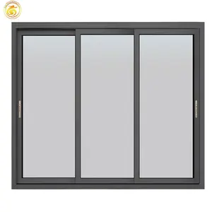 China fornecedor janelas e portas fabricante alumínio duplo vitrificado janelas deslizantes