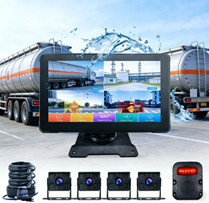 Sistema de Monitoreo de Cámara para Camiones y Automóviles con Vista Panorámica de 4 Canales, Pantalla Táctil Impermeable, Sistema BSD para Gestión de Flotas y Vehículos Comerciales - Product Image 1